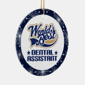 Zahnarzthelfer-Geschenk-Verzierung Keramikornament (Rechts)
