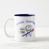 Zahnarzthelfer-Geschenke Zweifarbige Tasse (Links)