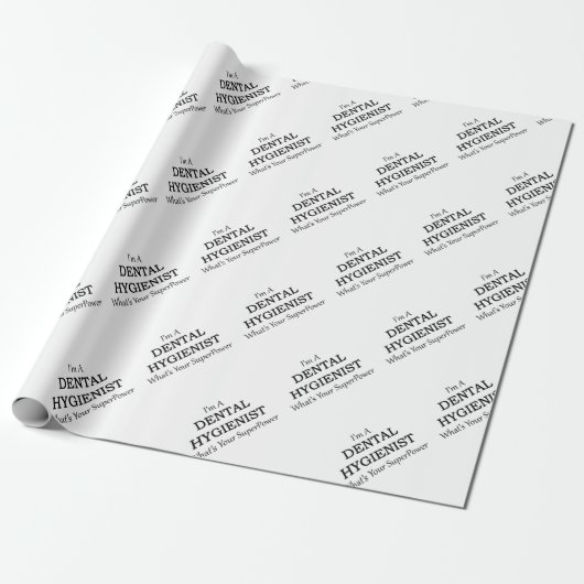 ZAHNARZTHELFER GESCHENKPAPIER (Ungerollt)