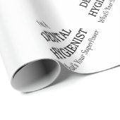 ZAHNARZTHELFER GESCHENKPAPIER (Rolleneckpunkt)