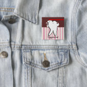 Zahnarzthelfer-großer Zahn-Knopf Button (Beispiel)