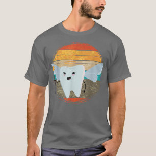 Zahnarzthelfer Zahnarztmagentuch Fairy Retro Zahnä T-Shirt
