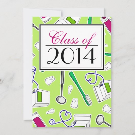 Zahnarzthelfer-/zahnmedizinische Einladung (Vorderseite)