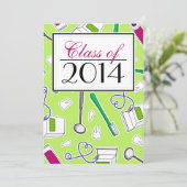 Zahnarzthelfer-/zahnmedizinische Einladung (Stehend Vorderseite)