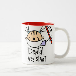 Zahnarzthelfer Zweifarbige Tasse