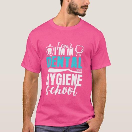 Zahnarzthygiene Schule Zahnstudentin Spaß Zahnarzt T-Shirt (Vorderseite)