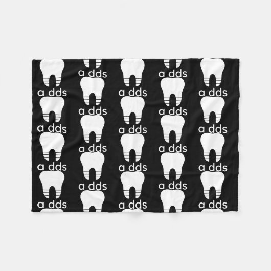 Zahnarzthygienie für Zahnärzte Fleecedecke (Vorderseite (Horizontal))