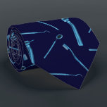Zahnarzthygienie Zahnwerkzeuge Navy Blue Krawatte<br><div class="desc">Zahnarzthygienist Zahnwerkzeuge Navy Blue Krawatte.</div>