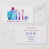 Zahnarzthygienischer Reiniger Visitenkarte (Vorne/Hinten)