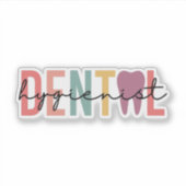 Zahnarzthygienist Aufkleber (Vorderseite)