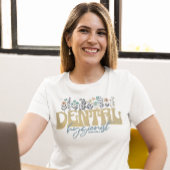 Zahnarzthygienist, gebräuchlich festgelegt Datum Tri-Blend Shirt