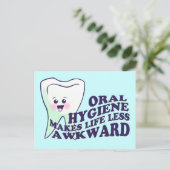 Zahnarzthygienist Postkarte (Stehend Vorderseite)