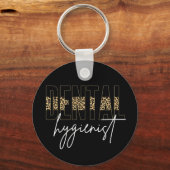 Zahnarzthygienist | RDH Cheetah Printgips Schlüsselanhänger (Vorderseite)