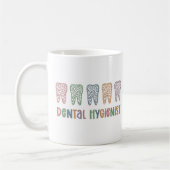 Zahnarzthygienist | RDH Dentist Leopard Zahnspende Kaffeetasse (Links)