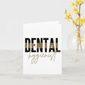 Zahnarzthygienist | RDH Registered Dental Hygienic Karte (Gelbe Blume)