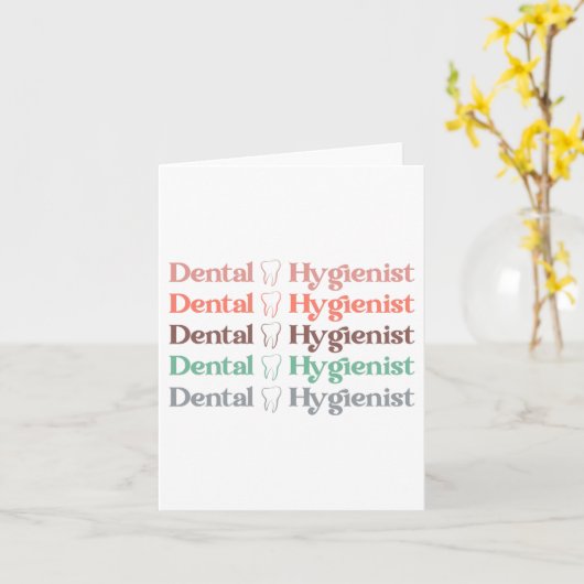 Zahnarzthygienist | RDH Zahnarztspenden Karte (Gelbe Blume)
