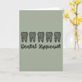 Zahnarzthygienist | RDH Zahnleoparden Karte (Gelbe Blume)