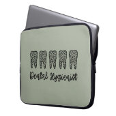 Zahnarzthygienist | RDH Zahnleoparden Laptopschutzhülle (Vorderseite Links)