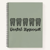 Zahnarzthygienist | RDH Zahnleoparden Notizblock (Vorderseite)