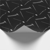 Zahnarzthygienist, Zahnarzthygienikel, schwarz  Geschenkpapier (Ecke)