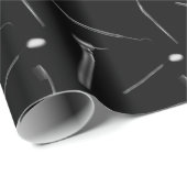 Zahnarzthygienist, Zahnarzthygienikel, schwarz  Geschenkpapier (Rolleneckpunkt)