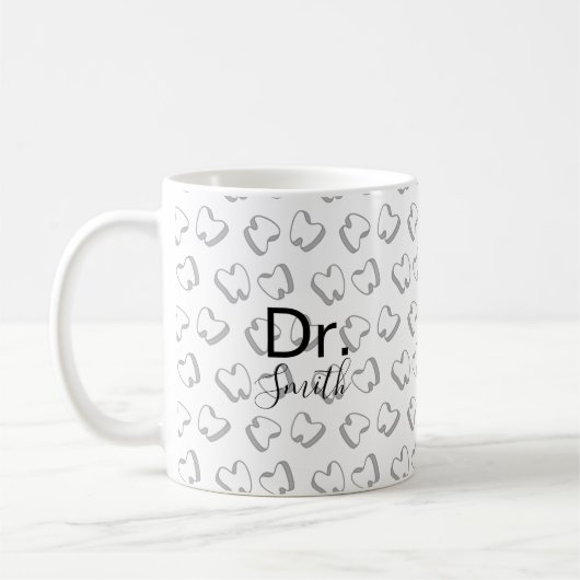 Zahnarzthygienist Zahnmediziner Niedlicher Zahnarz Kaffeetasse (Links)
