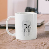 Zahnarzthygienist Zahnmedizinerin, weißer Zahnarzt Kaffeetasse