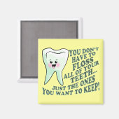 Zahnarzthyphenist Magnet (Vorderseite/Rückseite)