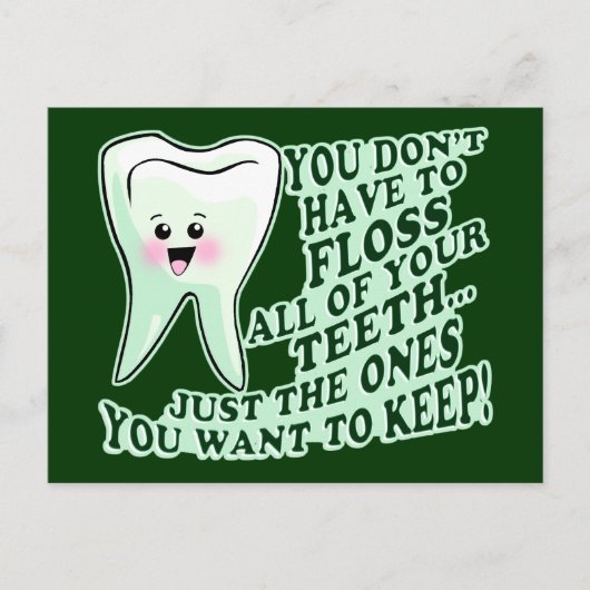 Zahnarzthyphenist oder Zahnarzt Postkarte (Vorderseite)