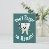 Zahnarzthyphenist Postkarte (Stehend Vorderseite)