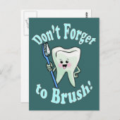 Zahnarzthyphenist Postkarte (Vorne/Hinten)