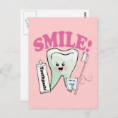 Zahnarzthyphenist Postkarte (Vorne/Hinten)