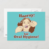 Zahnarzthyphenist Postkarte (Vorne/Hinten)