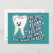 Zahnarzthyphenist Postkarte (Vorne/Hinten)