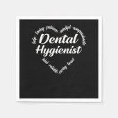 Zahnarzthyphenist Serviette (Vorderseite)