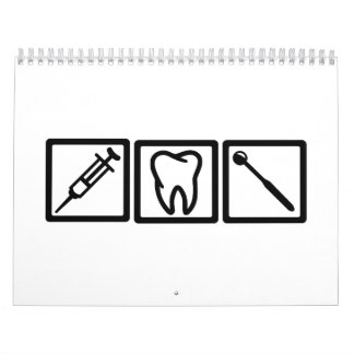 Zahnarztikonensymbole Kalender