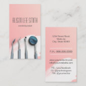 Zahnärztin Dental Dentist Business Card Visitenkarte (Vorne/Hinten)