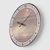 Zahnärztin - Falsche Zähne Große Wanduhr (Winkel)