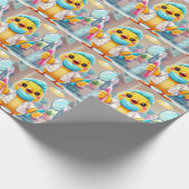 Zahnärztin-Huhn-Geschenkpapier Geschenkpapier (Ecke)