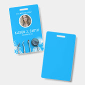 Zahnärztin Zahnärztin Abzeichen Ausweis (Vorder- & Rückseite)