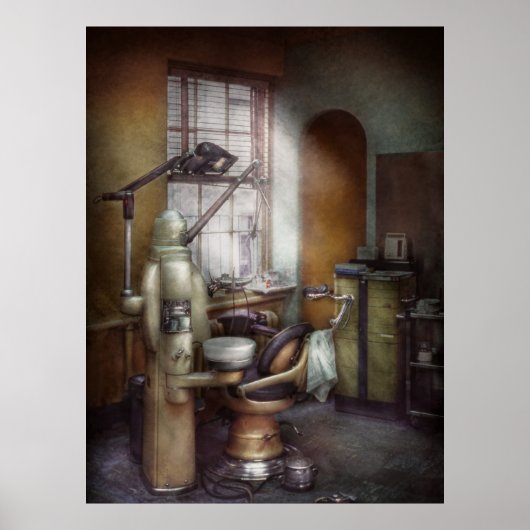 Zahnärztin - Zahnarztpraxis um die 40er Jahre Poster (Vorne)