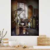 Zahnärztin - Zahnarztpraxis um die 40er Jahre Poster (Küche)