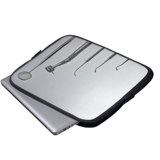 Zahnarztinstrumente Laptopschutzhülle (Vorne Knopf)