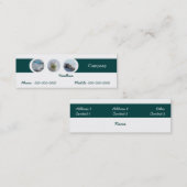 Zahnarztkarte Mini Visitenkarte (Vorne/Hinten)