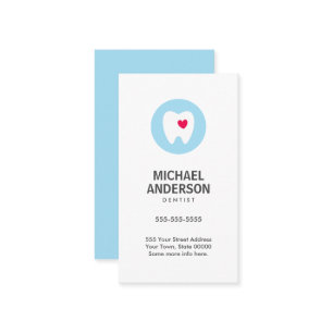 Zahnarztkarte, modern und minimalistisch visitenkarte