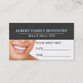 Zahnarztkarte Terminkarte (Vorderseite)