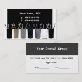 Zahnarztkarte Terminkarte (Vorne/Hinten)