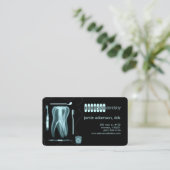 Zahnarztkarte Visitenkarte (Stehend Vorderseite)