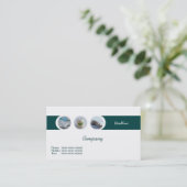 Zahnarztkarte Visitenkarte (Stehend Vorderseite)