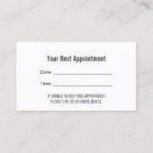 Zahnarztkhalkboard Zahnarzt Ernennung Terminkarte (Rückseite)